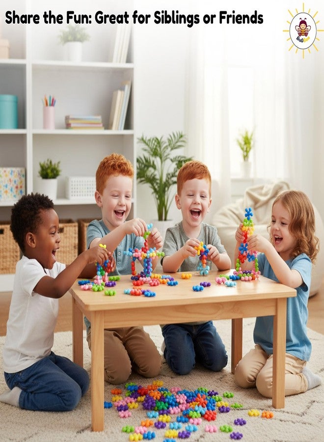 BuGBee Star Links Educational Building Blocks Toy - 100 Pcs | Creative Connector Toy for Kids | Multicolor Activity Game for Boys & Girls | STEM Learning Toy - Image 3